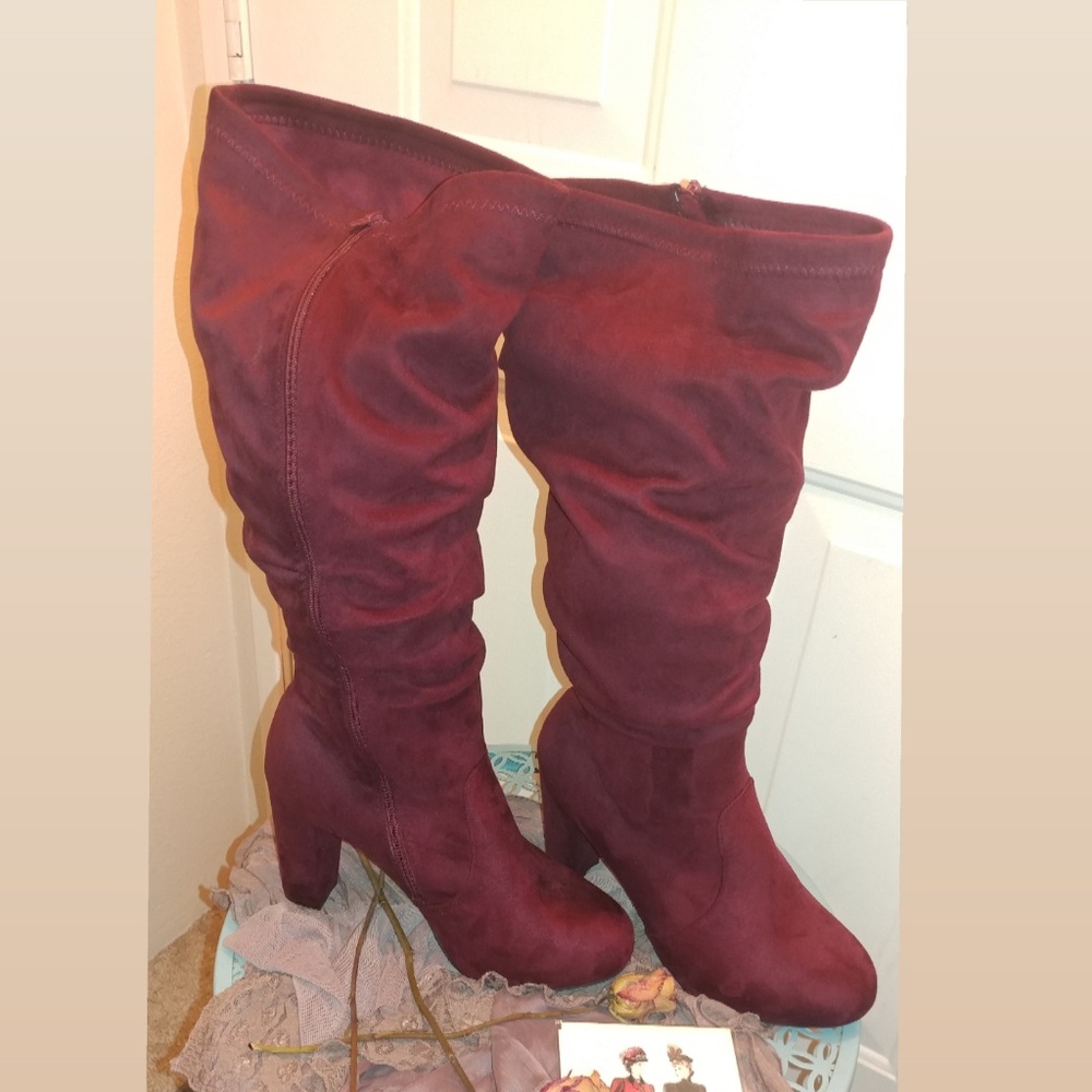 Torrid Wine slouch boots